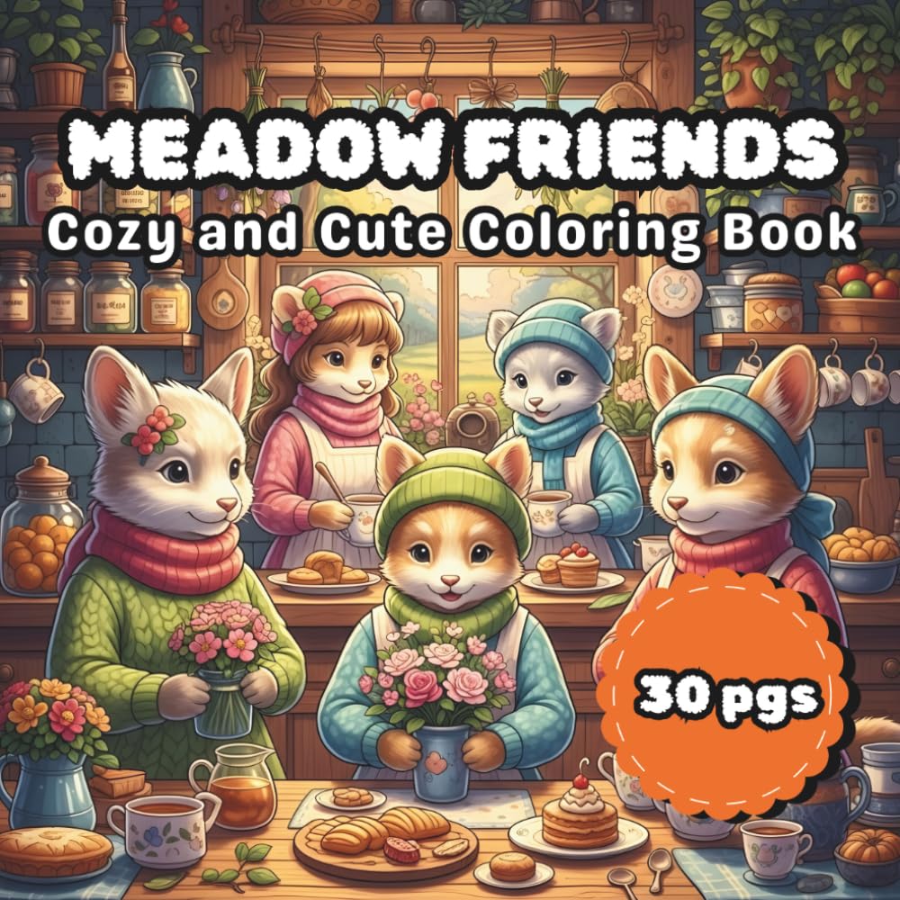 Meadow Friends: Cozy and Cute Coloring