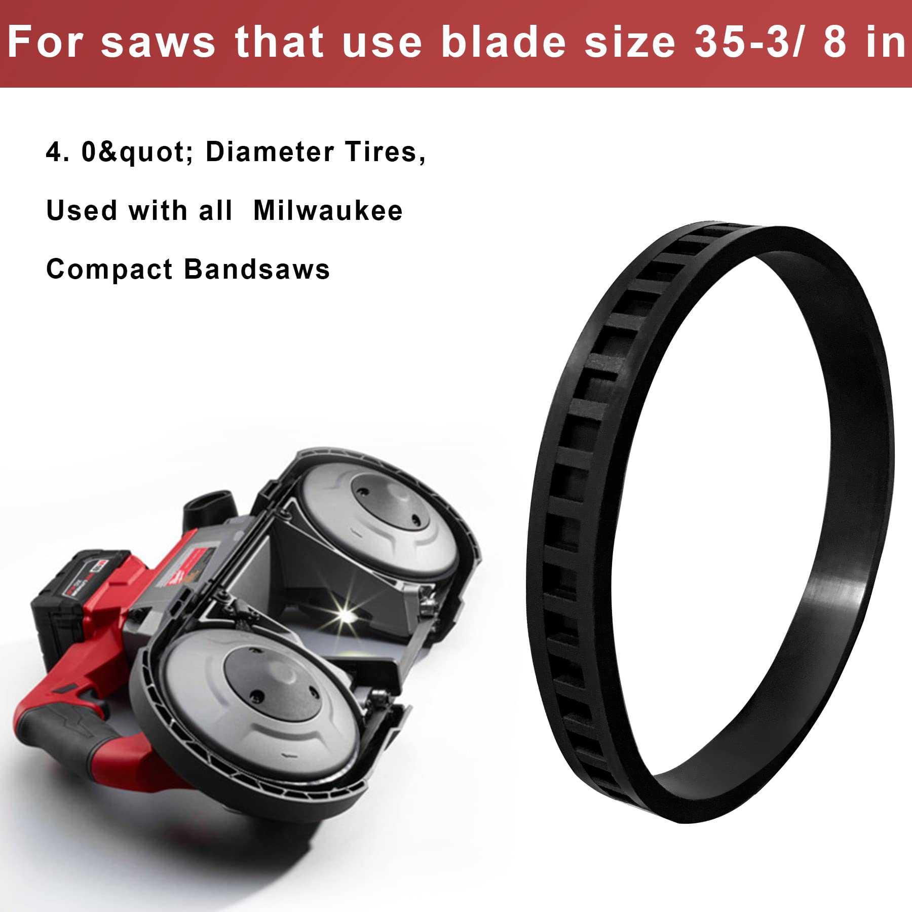 Band Saw Blade Tires - 2 Pack 45-69-0030 Replacement -6