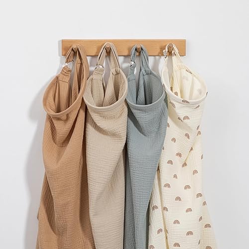 Miniatura 6 de HBselect Fundas de lactancia de muselina para lactancia materna, funda de algodón para lactancia materna, transpirable y suave, fundas de lactancia