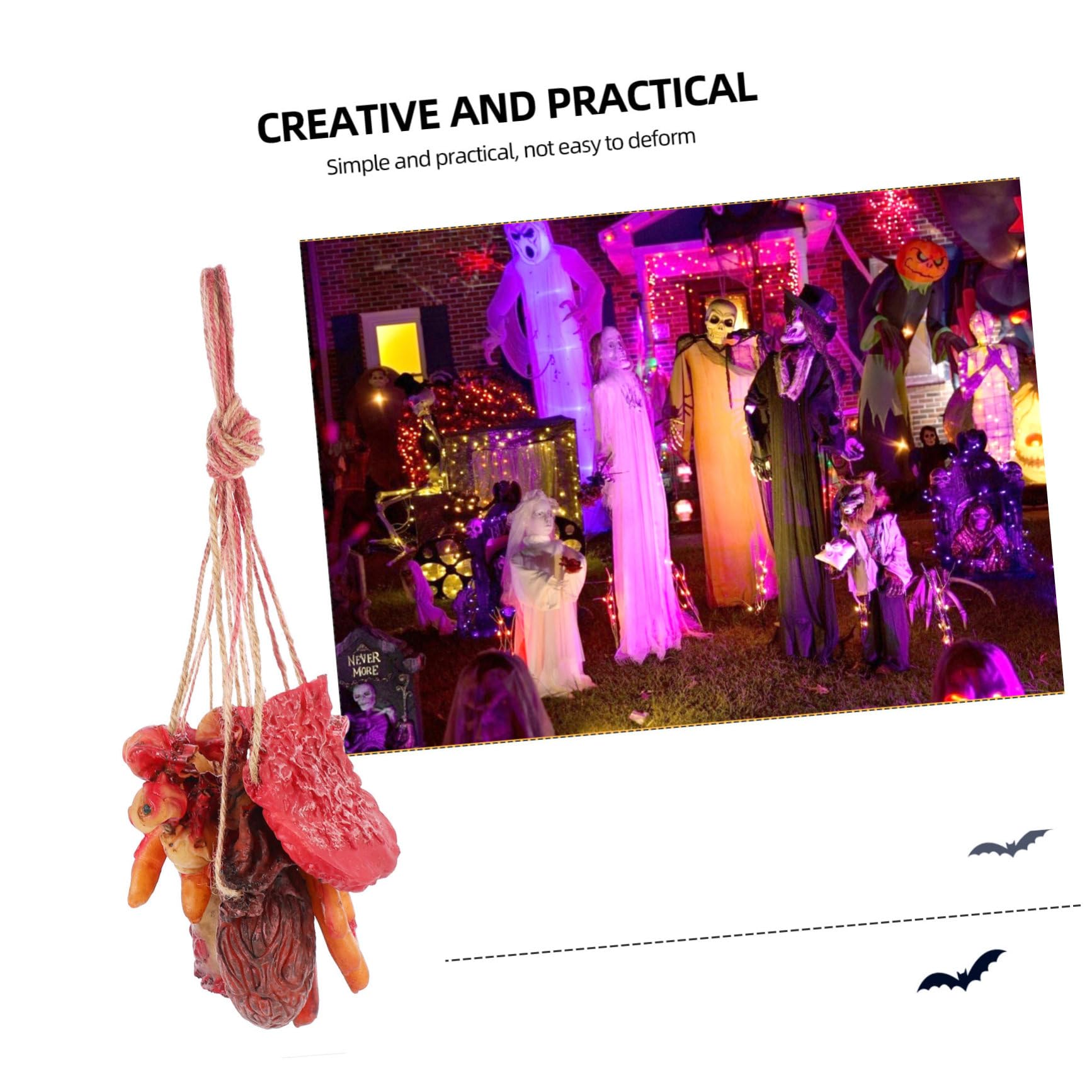 9 Pezzi Decorazioni Halloween Mano Rotta Simulazione Accessori Festa Foto Ornamenti Casa Stregata
