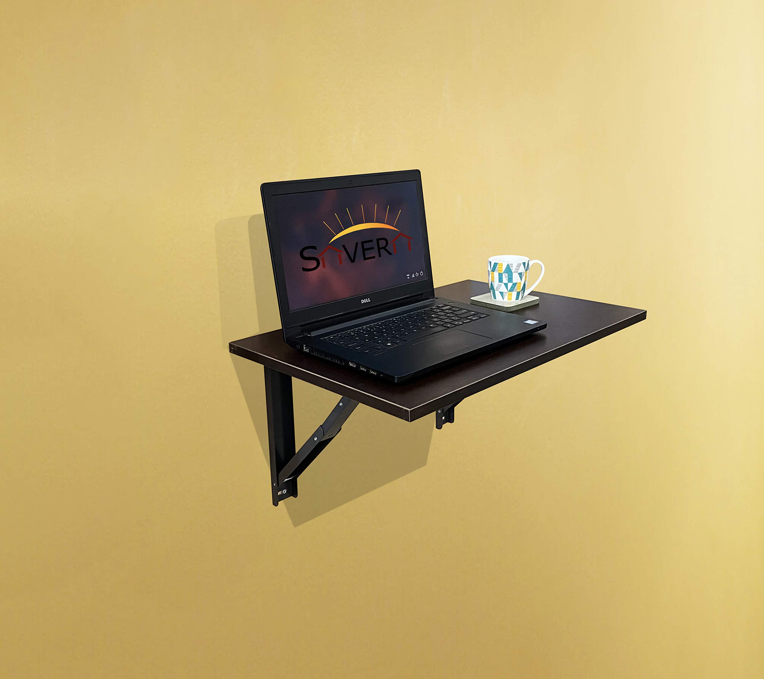 Savera Wall Mounted Foldable Study Table Black