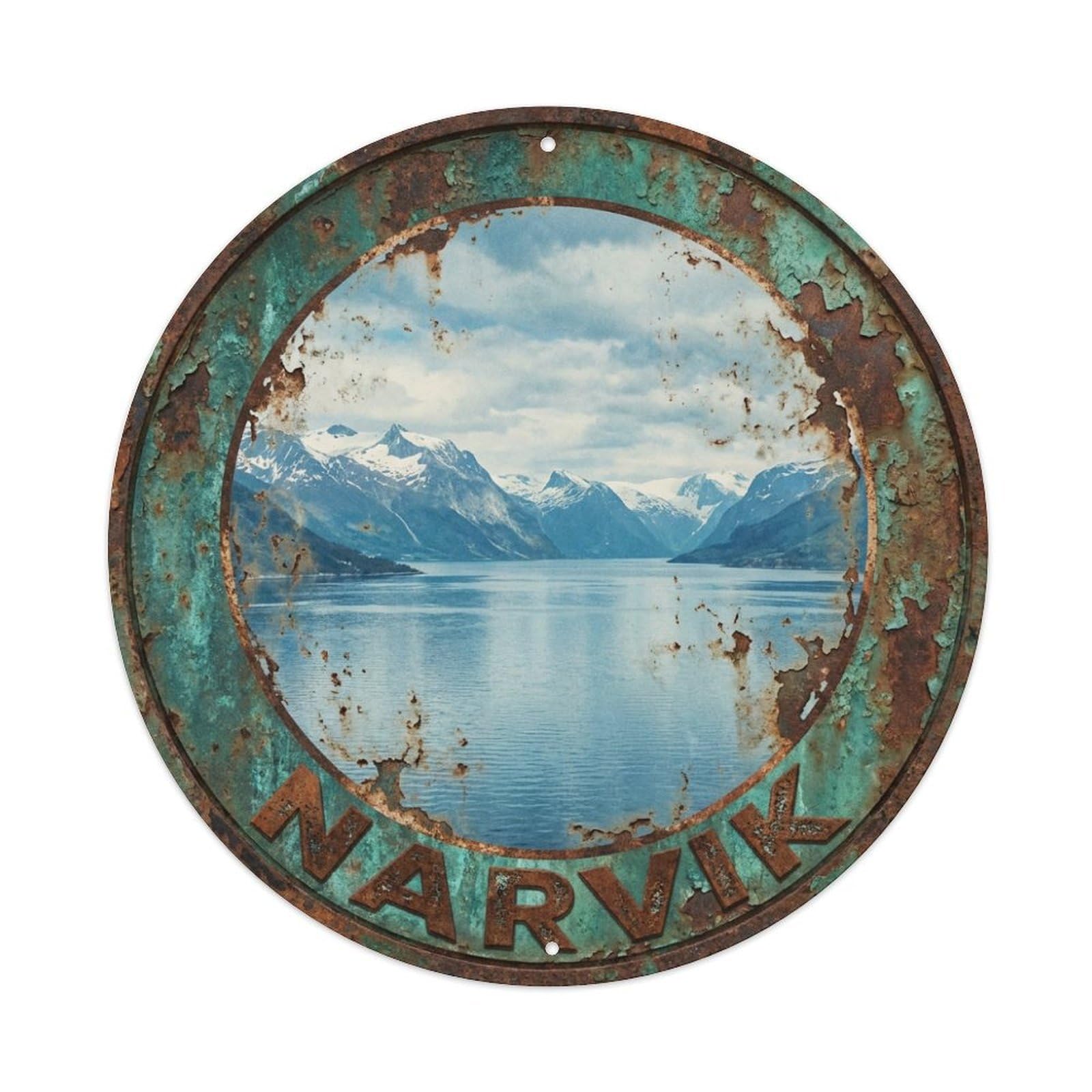 Norway Retro Travel Narvik Metal Tin Sign