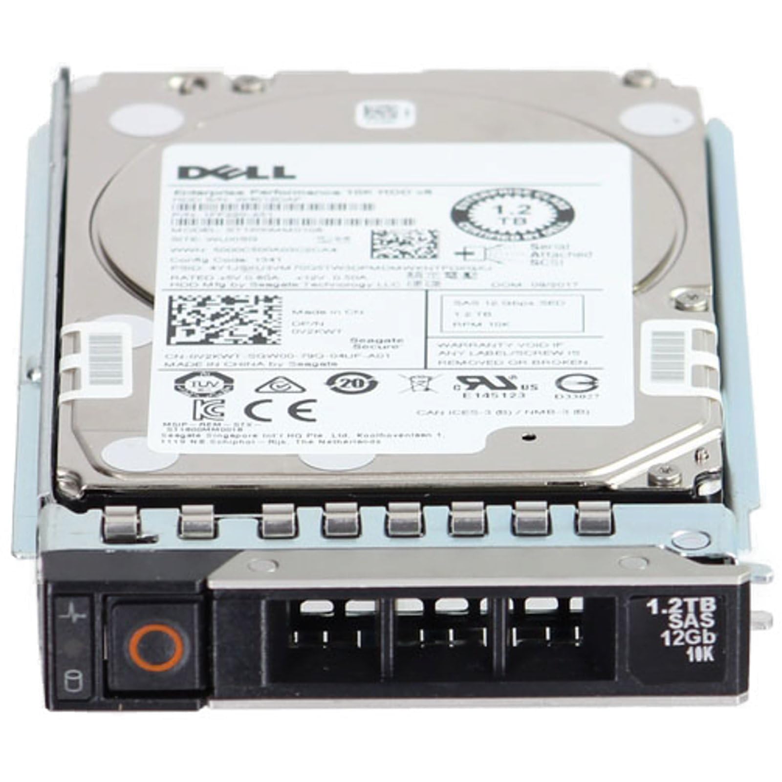Amazon.com: Dell 1.2TB 10K 12Gbps SAS 2.5 HDD FIPs SED 512n (V2KWT
