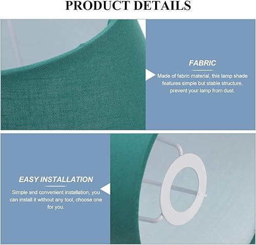 Miniatura 3 de Pantalla de lámpara de papel pequeña, pantalla de tela de araña de tela, pantalla de barril de luz para colgar lámpara de mesa, tambor s pantalla de