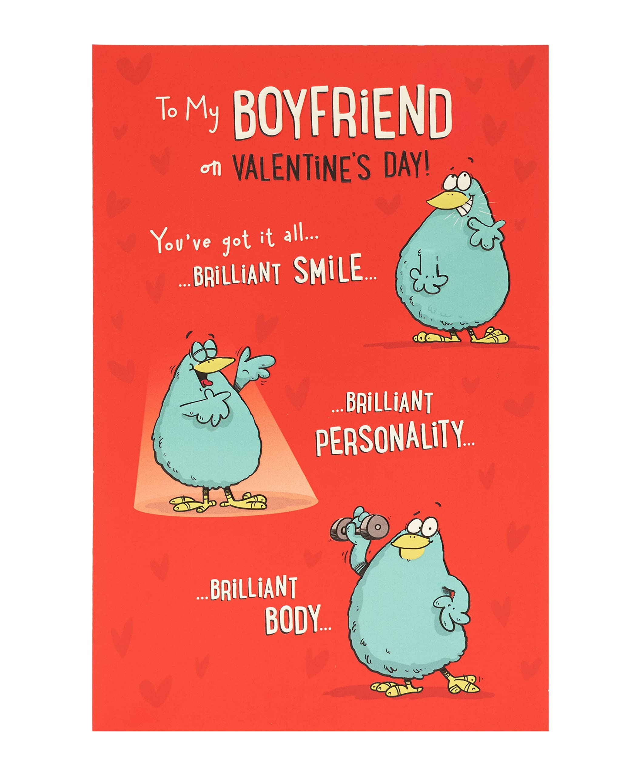 UK Greetings Valentine's Day Card for Boyfriend - Funny Design