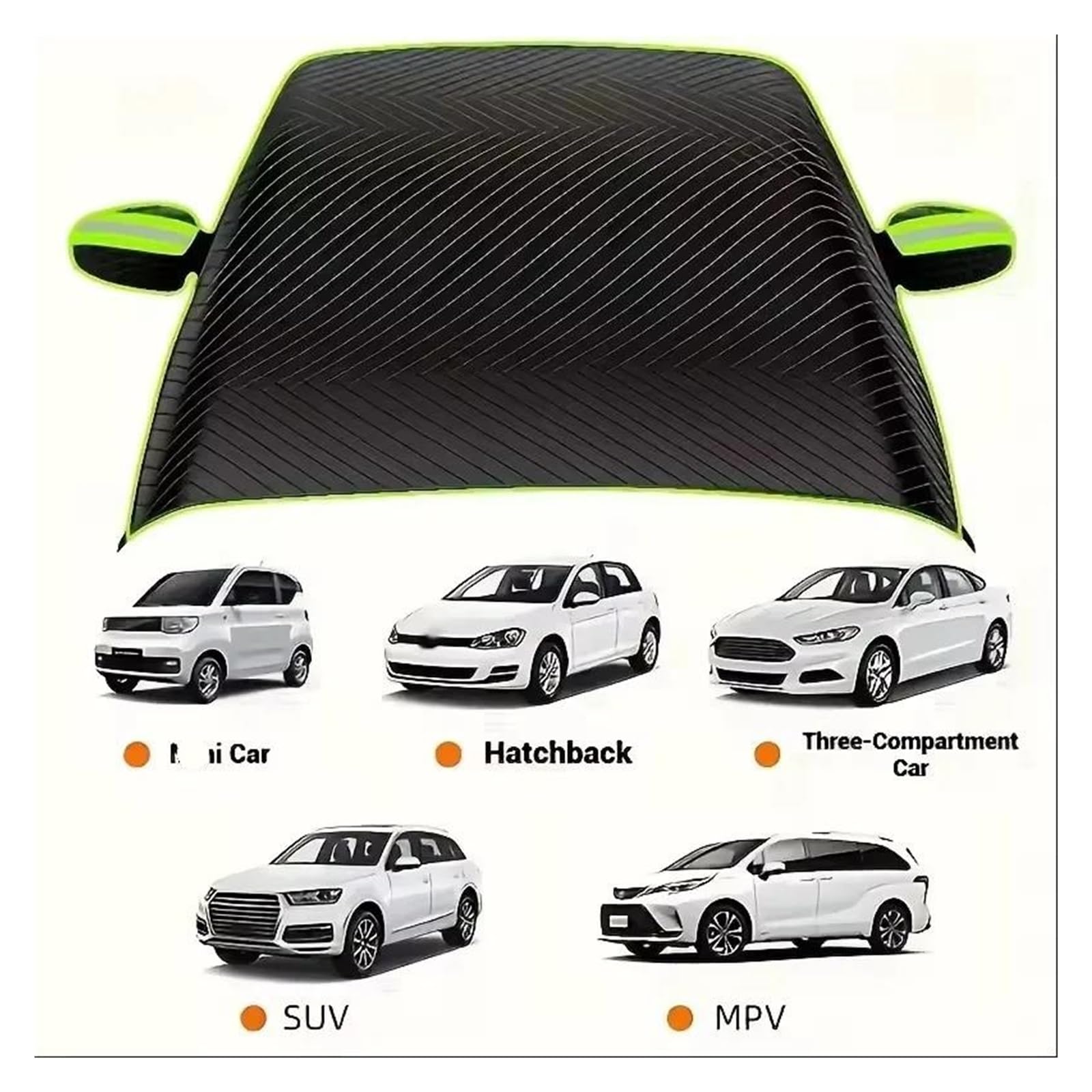 Pare-Soleil magnétique Anti-Neige pour Voiture, Couverture de Pare-Brise, Protection Avant d'automobile d'hiver, véhicule de Glace Couverture Pare Brise Voiture Hiver