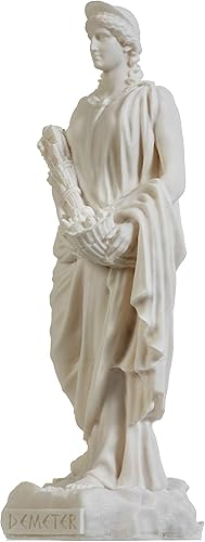 Miniatura 2 de BEAUTIFUL GREEK STATUES Demeter Goddess of the Harvest and Agriculture - Estatua de alabastro de 8.6 pulgadas