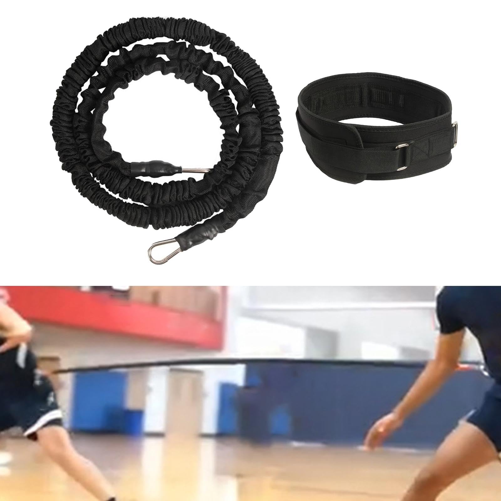 Widerstandsseil Fitness Trainingsband Bungee Trainingsseil Basketball Zubehör Trainingsgerät aus Tauchbaumwolle Und Latextube für