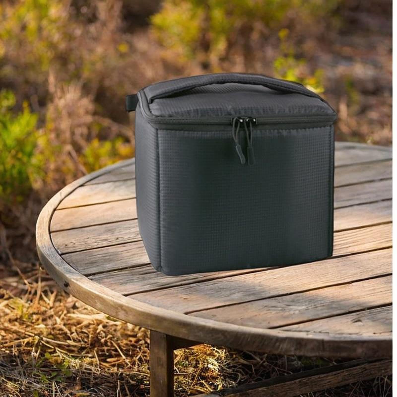 Gas Kanister Tragetasche Schutztasche für Brennstoffzylinder Mini Gasflaschen Case mit Mehrfachfächern Und Trageschlaufe Aus Wasserfestem PU Material