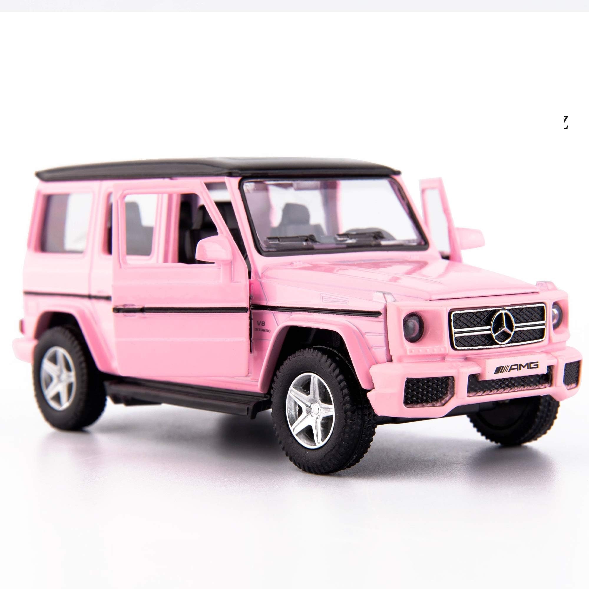 1/36 Scale G63 Casting Car Model,Zinc Alloy G Wagon Toy Car for Kids,Pull Back Vehicles Toy Car for Toddlers Kids Boys Girls Gift (Pink)