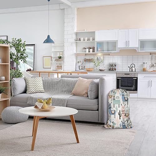 Miniatura 3 de Swono Hermosa bolsa grande de ropa sucia con mariposas azules para cesta de lavandería, diseño de animales voladores, cuento de hadas lavable a