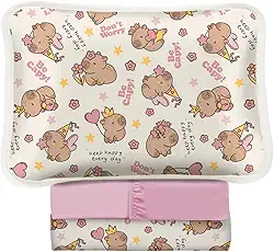 Jogo De Lençol Berço 3 Peças Malha 100% Algodão (Capivara)