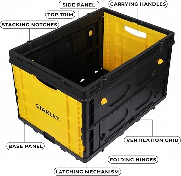 STANLEY FB533 25Kg Folding Multi-Purpose Transport Basket