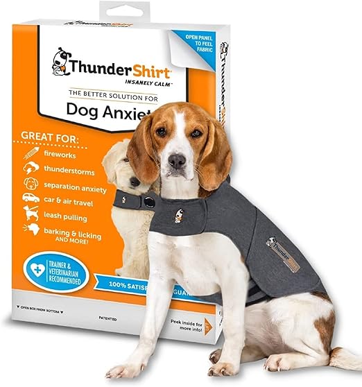 ThunderShirt Calming Jacket for Dogs , Instant Natural Relief for Anxiety, Fireworks, Travel