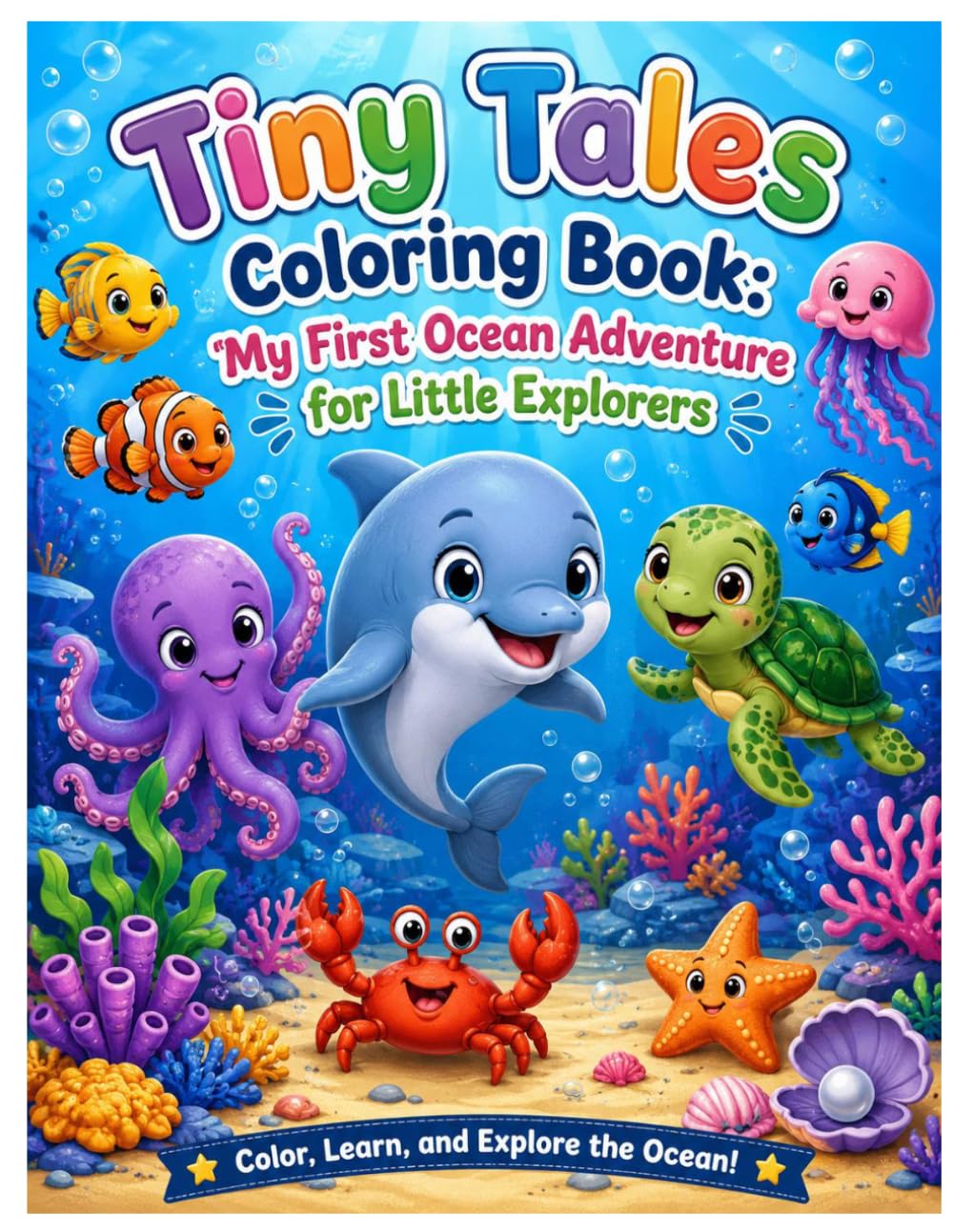 Tiny Tales Coloring Book: My First Ocean Adventure for Little Explorers