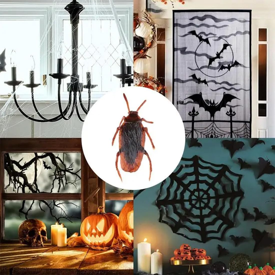 50 Pcs Halloween Faux Araignée en Plastique Mini Araignées Jouets 50 Pcs Halloween Faux Araignée en Plastique Mini Araignées Jouets