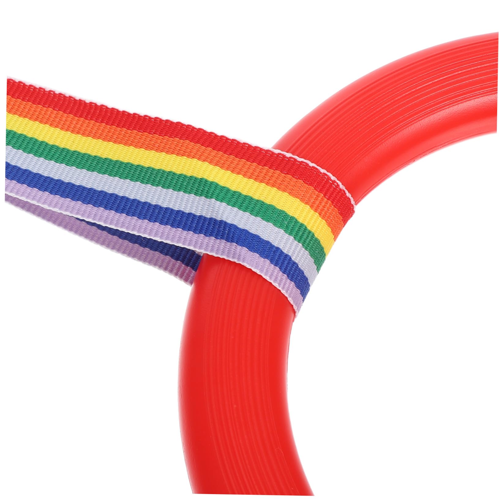 Pulsera Antipérdida Infantil Roja 24 Anillas para Paseo | Plástico y Tejido, Ajuste Regulable Liberación Rápida, 24 Juegos para Exterior y Familias
