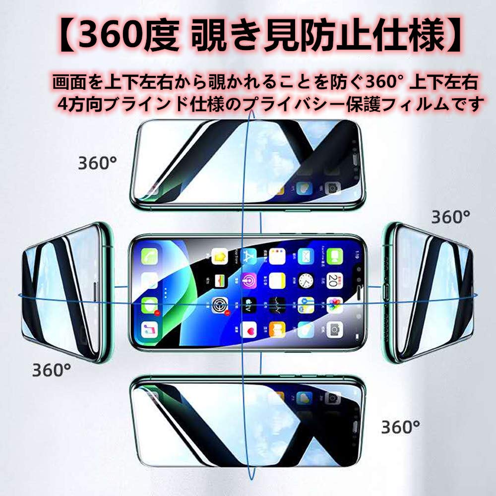 Amazon | 【360度覗き見防止】iPhone 12 /iPhone 12 pro ガラス