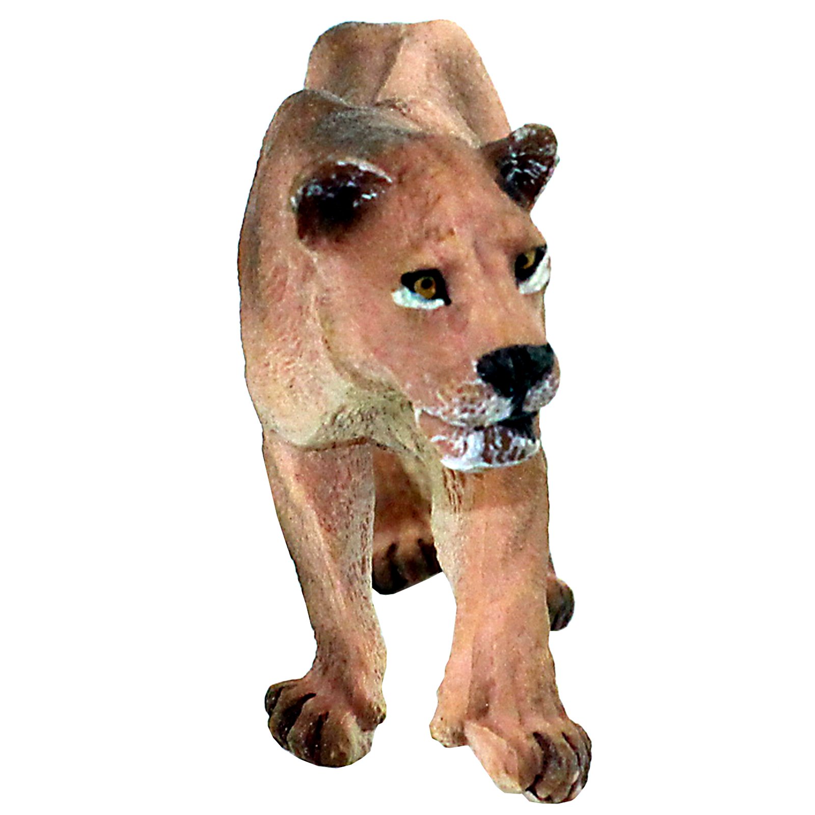 FUNSHOWCASE African Jungle Wild Animals Walking Lioness Toy Figure Realistic Plastic Figurine Gifts for Kids, Cake Topper, Height 2.2 Inch