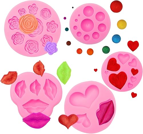 Miniatura 16 de itechpanda 5 moldes de silicona de estilo barroco para fondant de encaje de filigrana, molde de flores de alivio vintage para hornear, manualidades,