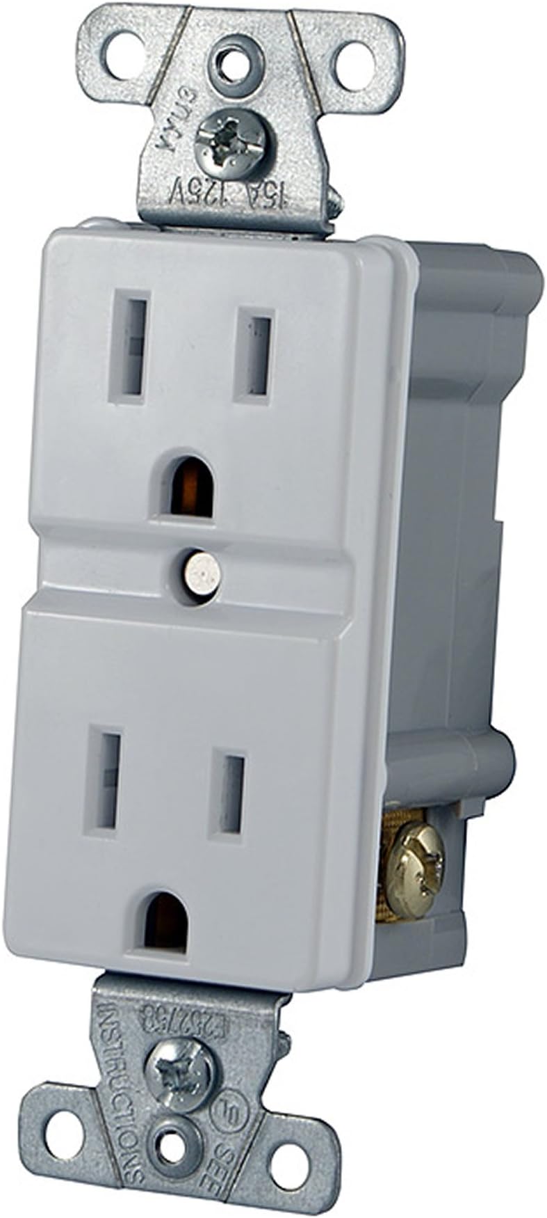 BSafe Electrix RTC-15-W TFCI 15amp Thermal cut-off Receptacle, White; 10 pack