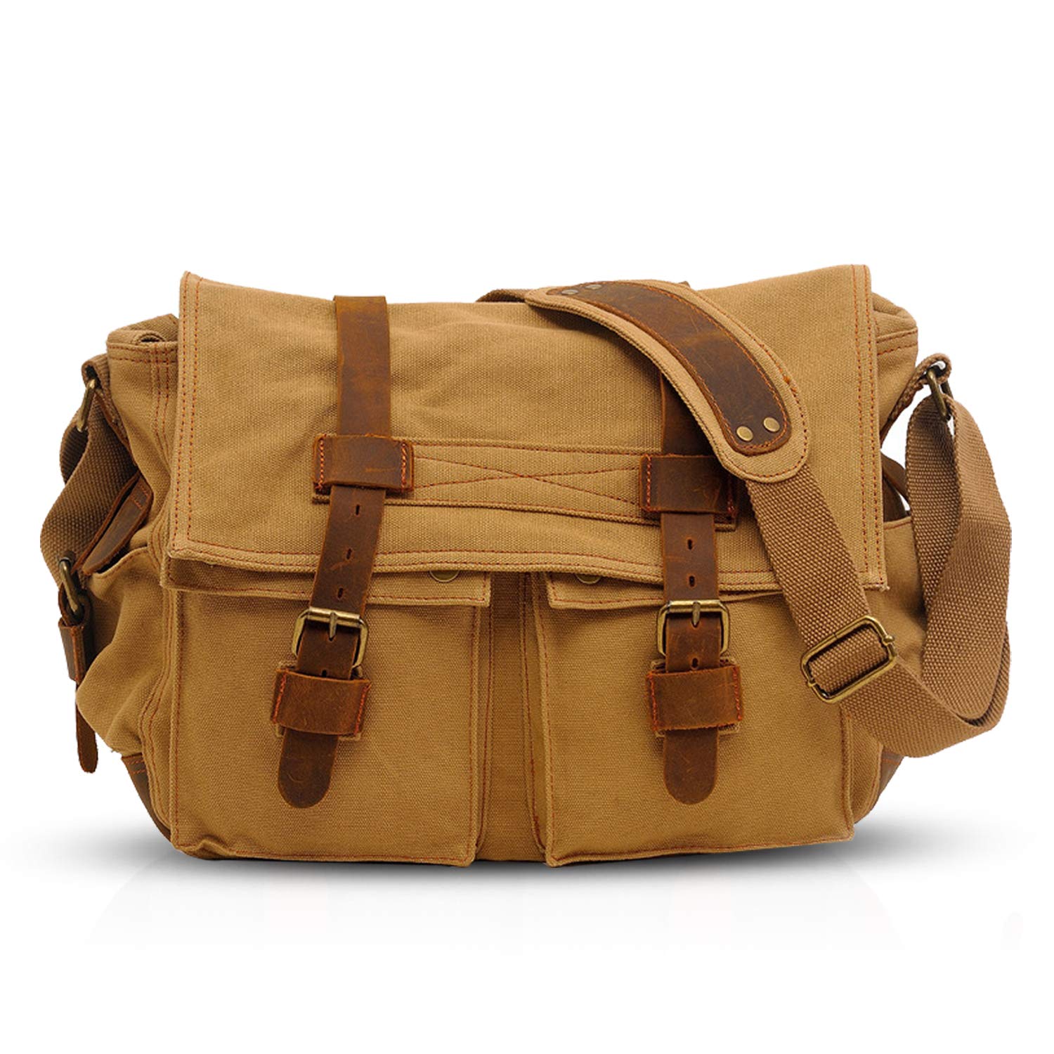 bag messenger per viaggio e lavoro unisex con foderazione per laptop 14 pollici