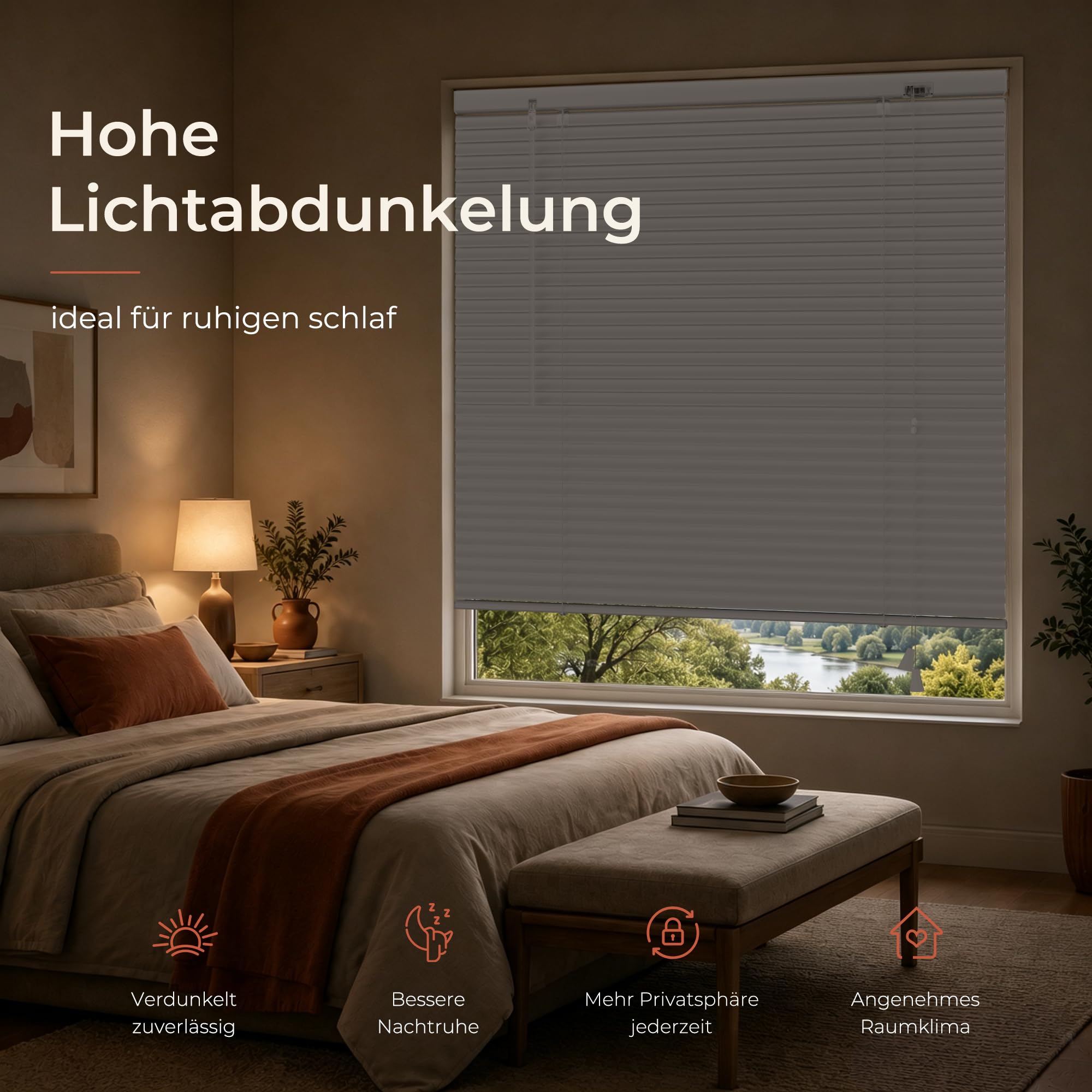 HOMEDEMO Alu Jalousien Fenster ohne Bohren L-Lamellen, 150x175cm, weiß | Aluminium Jalousien für Fenster Innen,Lichtschutz Blendschutz Sonnenschutz, Klemmfix Halterung, Fenster Jalousien Innen