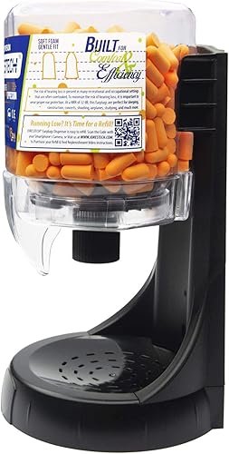 Miniatura 9 de JORESTECH - Estación dispensadora de tapones para oídos para supresión de sonidoprotección auditiva, precargada con 250 tapones para los oídos,