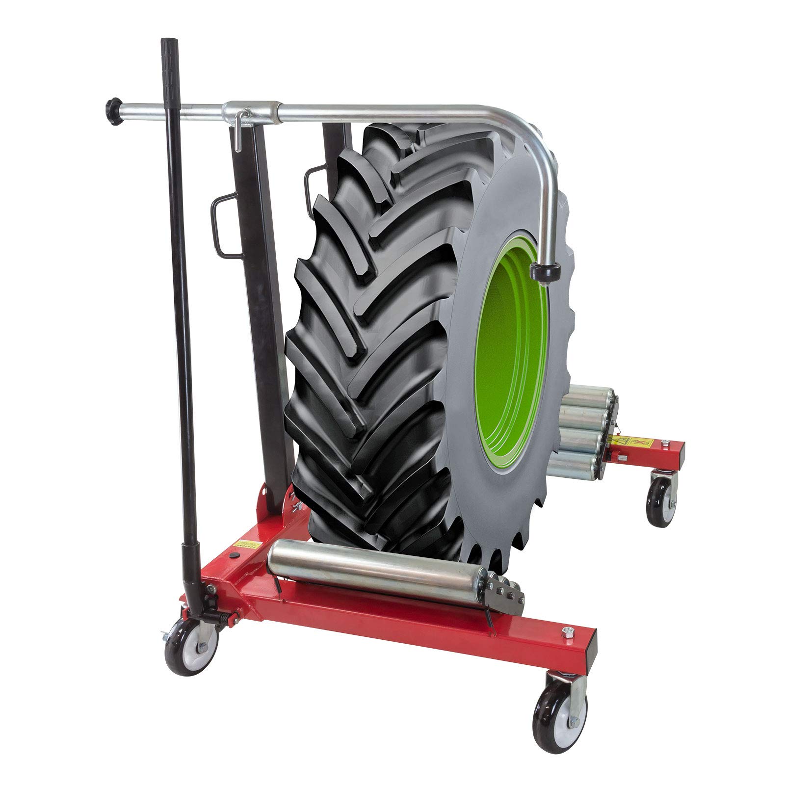 DEMA Reifenwechselhilfe 1200 kg, Reifenmontierhilfe, Radheber, hydraulisch, fahrbar, stabil für LKW, Traktor, Werkstatt