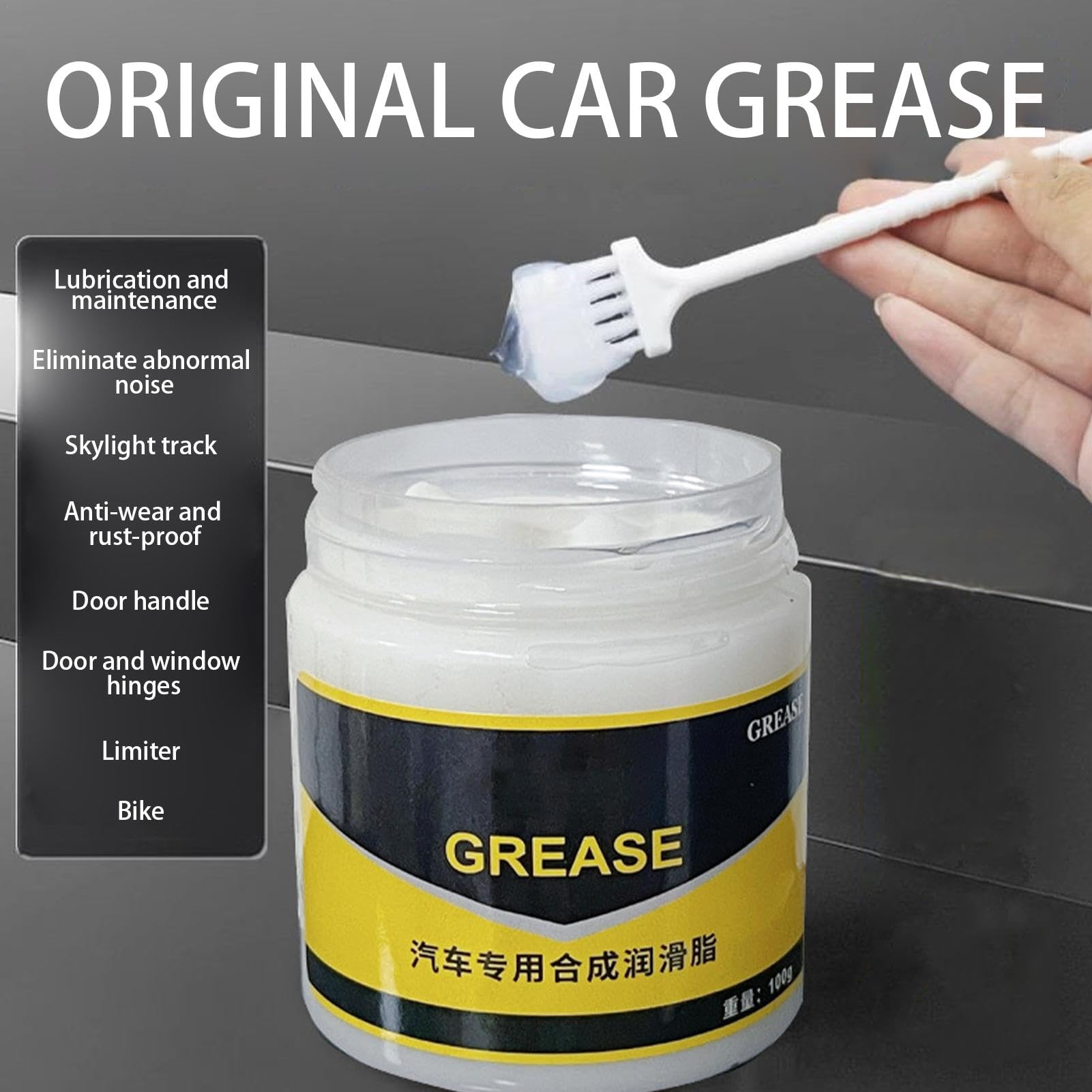 Lubricant Grease - 80g Automotive Greases | Multipurpose Synthetic Grease | Car Door Grease Lubricant Hinges | Long-Lasting Weatherproof Lubricant Protects Against Rust and Corrrosion
