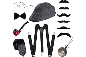 1920s Gangster Costume Accessories Set: Embark on a Roaring Retro Journey