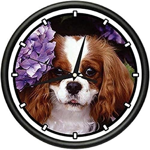 SignMission King Charles Spaniel - Reloj de pared para perros y cachorros, Beagle