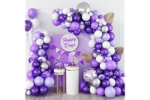 Purple and White Balloon Arch Kit: Elevate Your Celebrations with a Touch of Whimsy