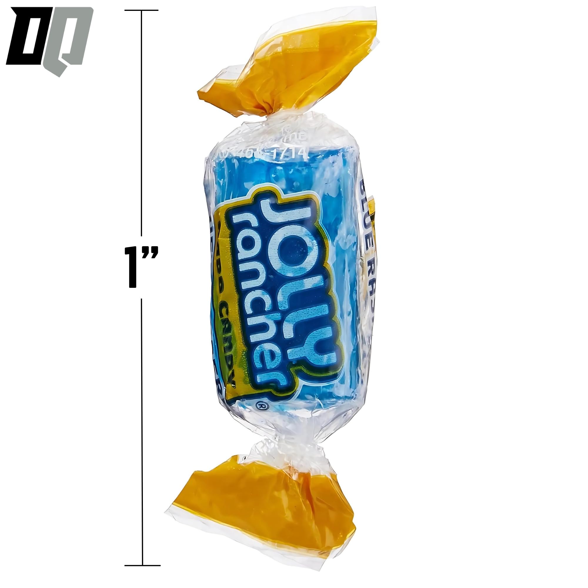 Jolly Ranchers 1 lb Blue Raspberry Hard Candy - Individually Wrapped, Sweet & Tart Crunchy Fruit Candy, Bulk Bundle with DQ Products Pocket Bag for Snacking & Parties