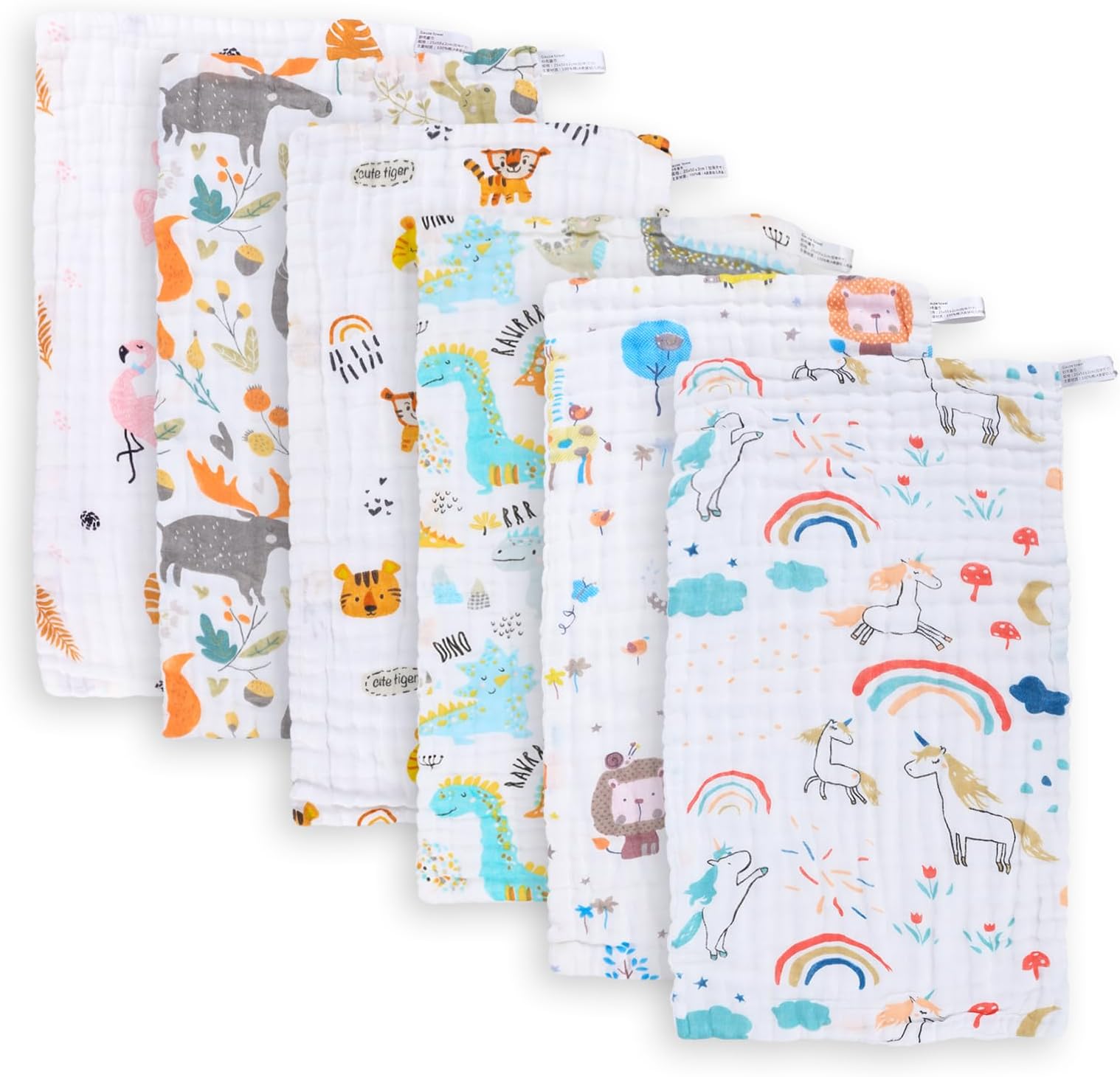 JoJo Jr. Large Muslin cloths for Baby Girl and Boy's Soft Skin (Pack of