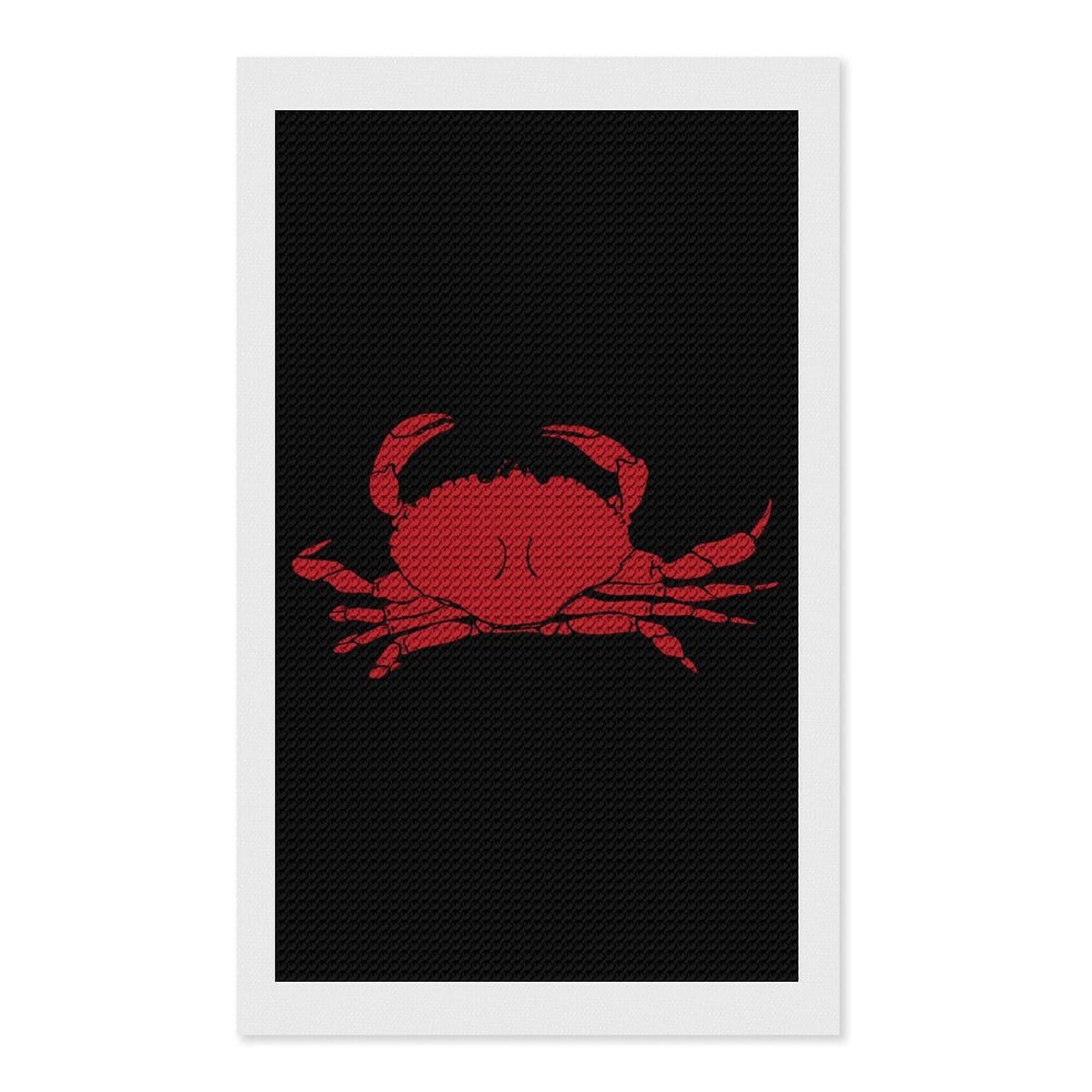 Nclqvjxzkhw Style Crabs Diamond Art Painting For Adult Round Diamonds Pictures Arts Crafts Home Wall Decor 12"X20"