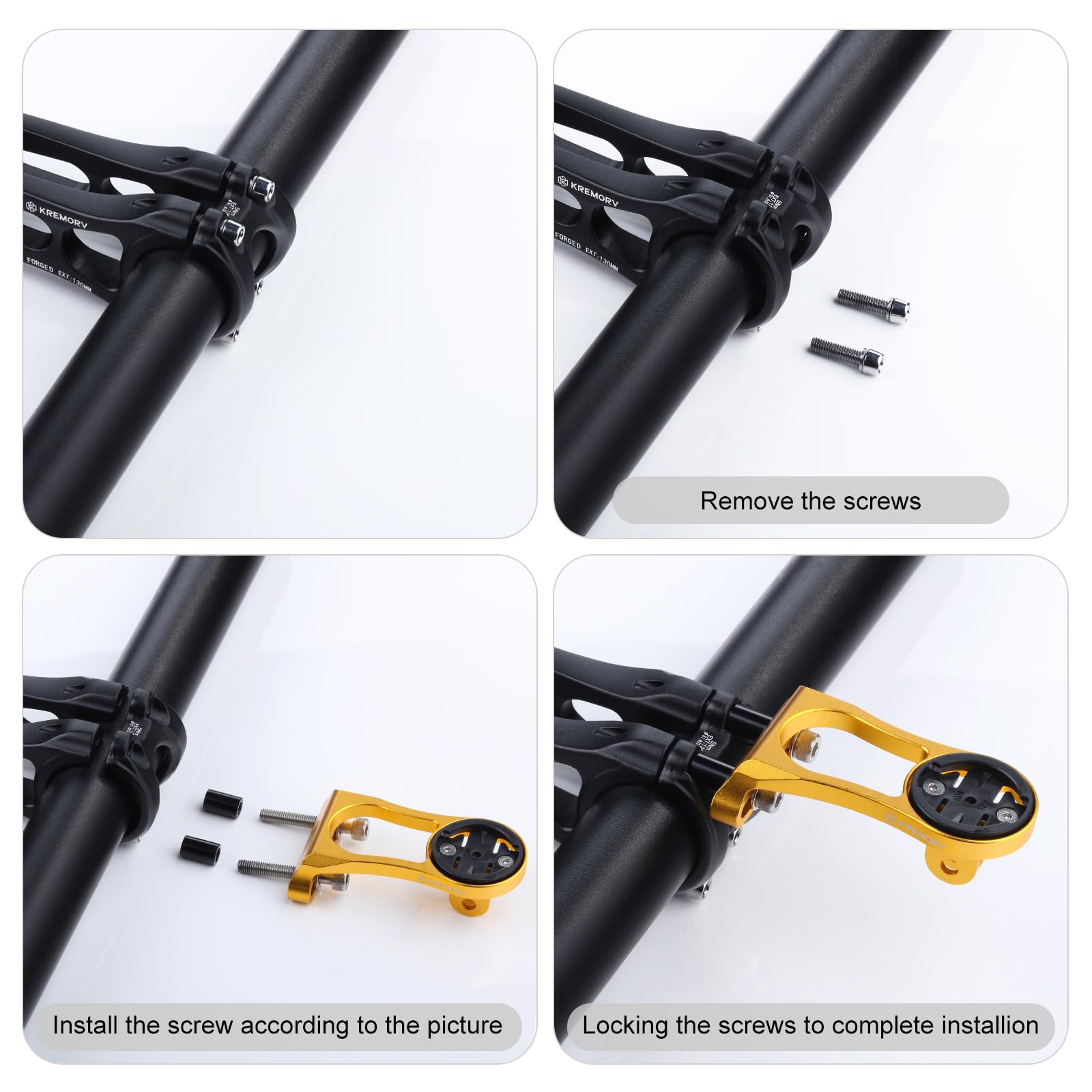 Flush Out Front Halterung Für Garmin Edge - Stabile Fahrradcomputer Halterung