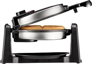 Chefman 180° Rotating Belgian Waffle Maker - Non-Stick Plates, Adjustable Timer, Drip Tray, Vertical Storage