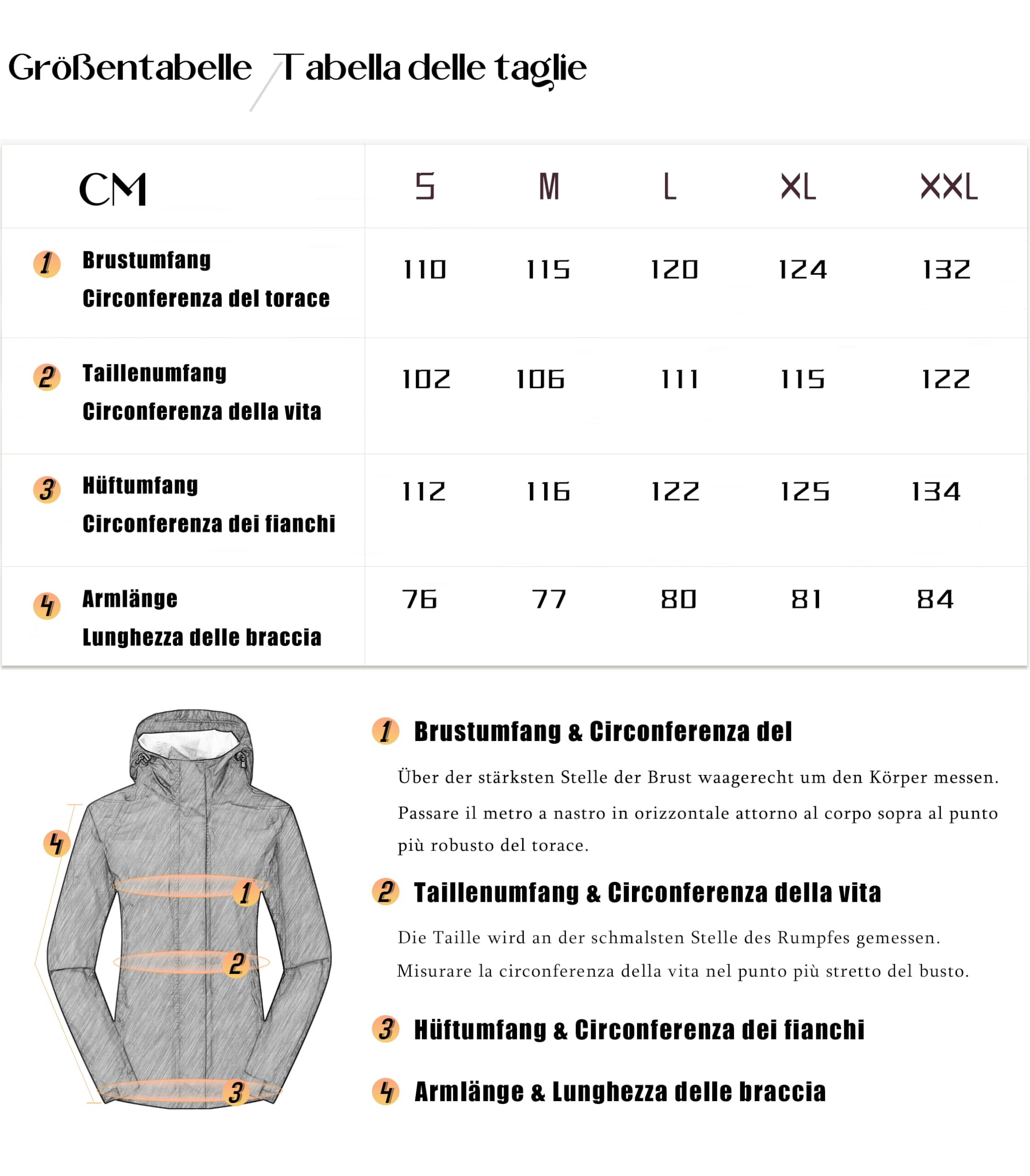 Giacca Antipioggia Donna Giacca a Vento Giacca Impermeabile Donna con Cappuccio Antivento Leggera per Trekking