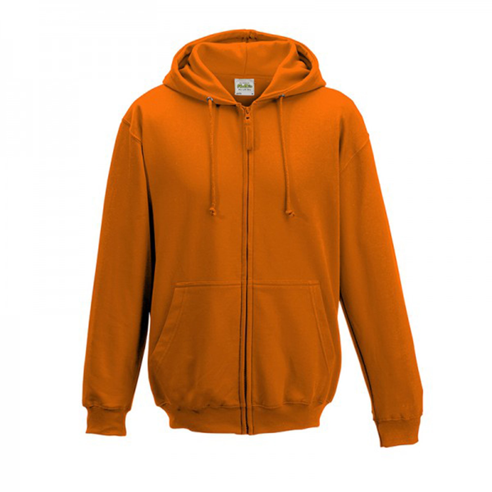 AWDis Just Hoods Men's Zoodie Hoodie, Orange (Orange Crush), Medium