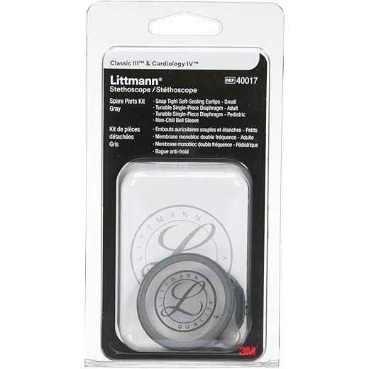 3M Littmann Stethoscope Spare Parts Kit, Grey