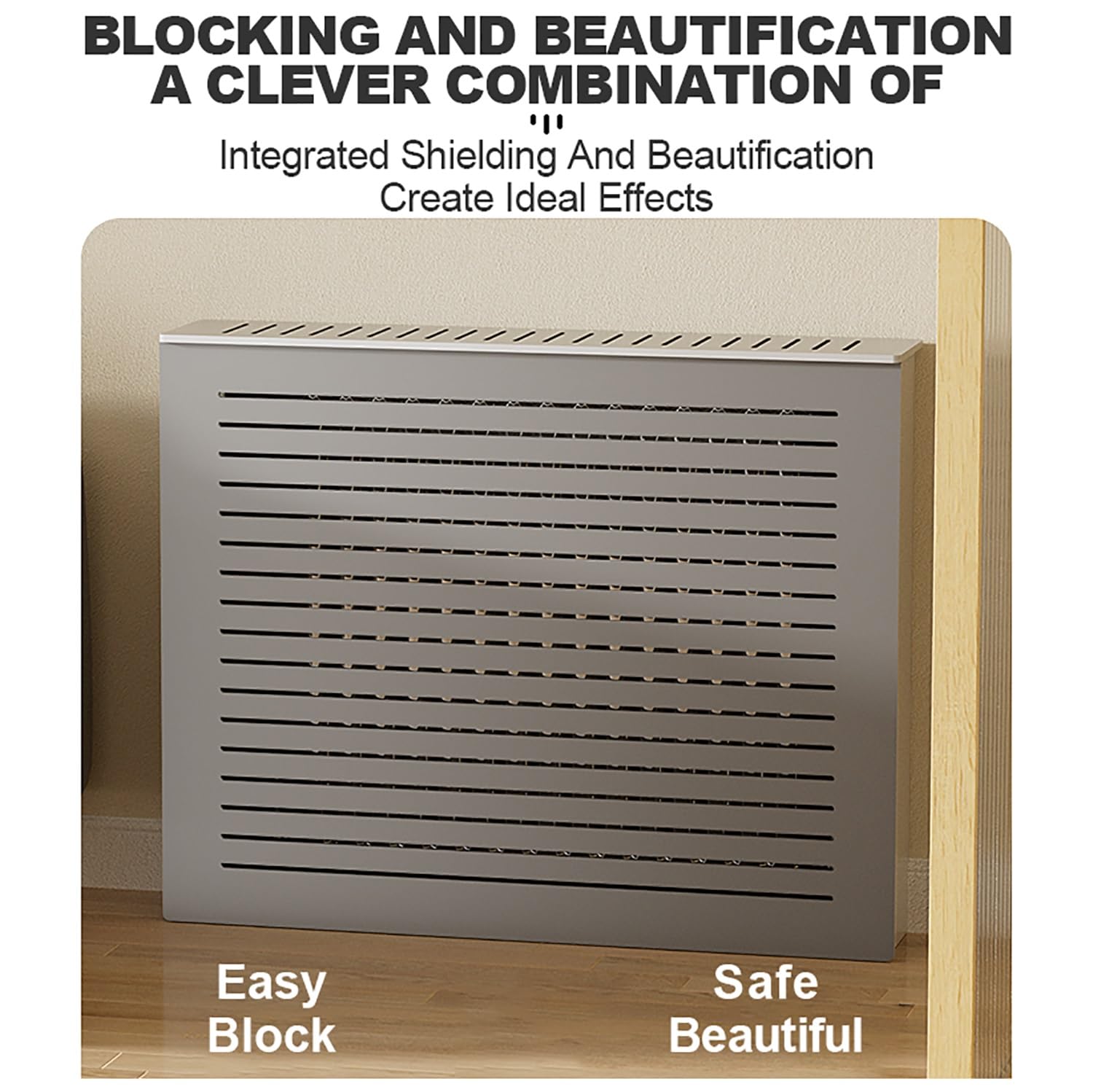 Armadio organizer per riscaldamento, mensola per termosifone per casa, soggiorno, camera da letto, armadio con copertura in legno, armadio decorativo per corridoio