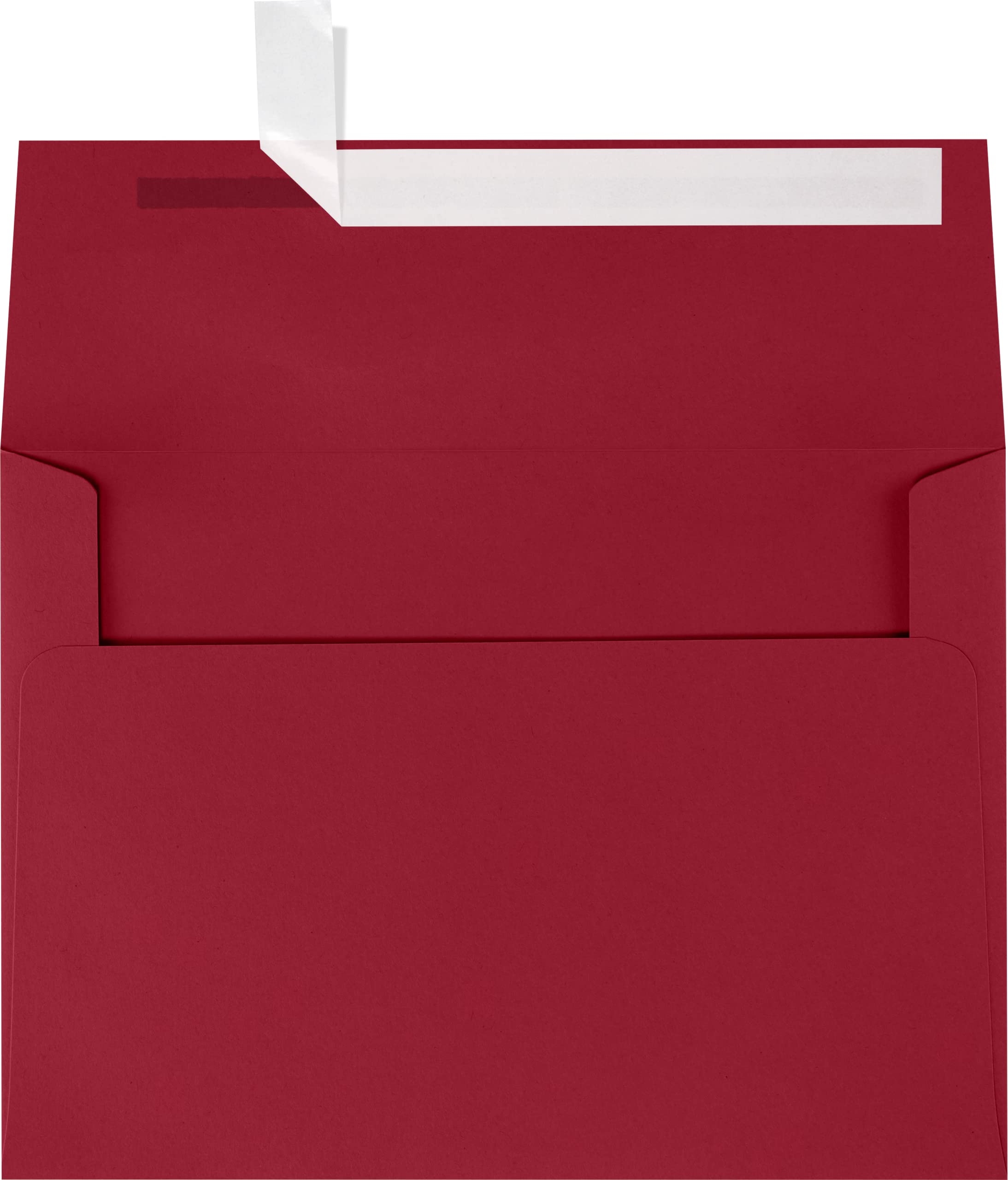 LUXPaper A7 Invitation Envelopes | Peel & Press | 5 1/4" x 7 1/4" | Garnet Red | 80lb. Text | 50 Qty