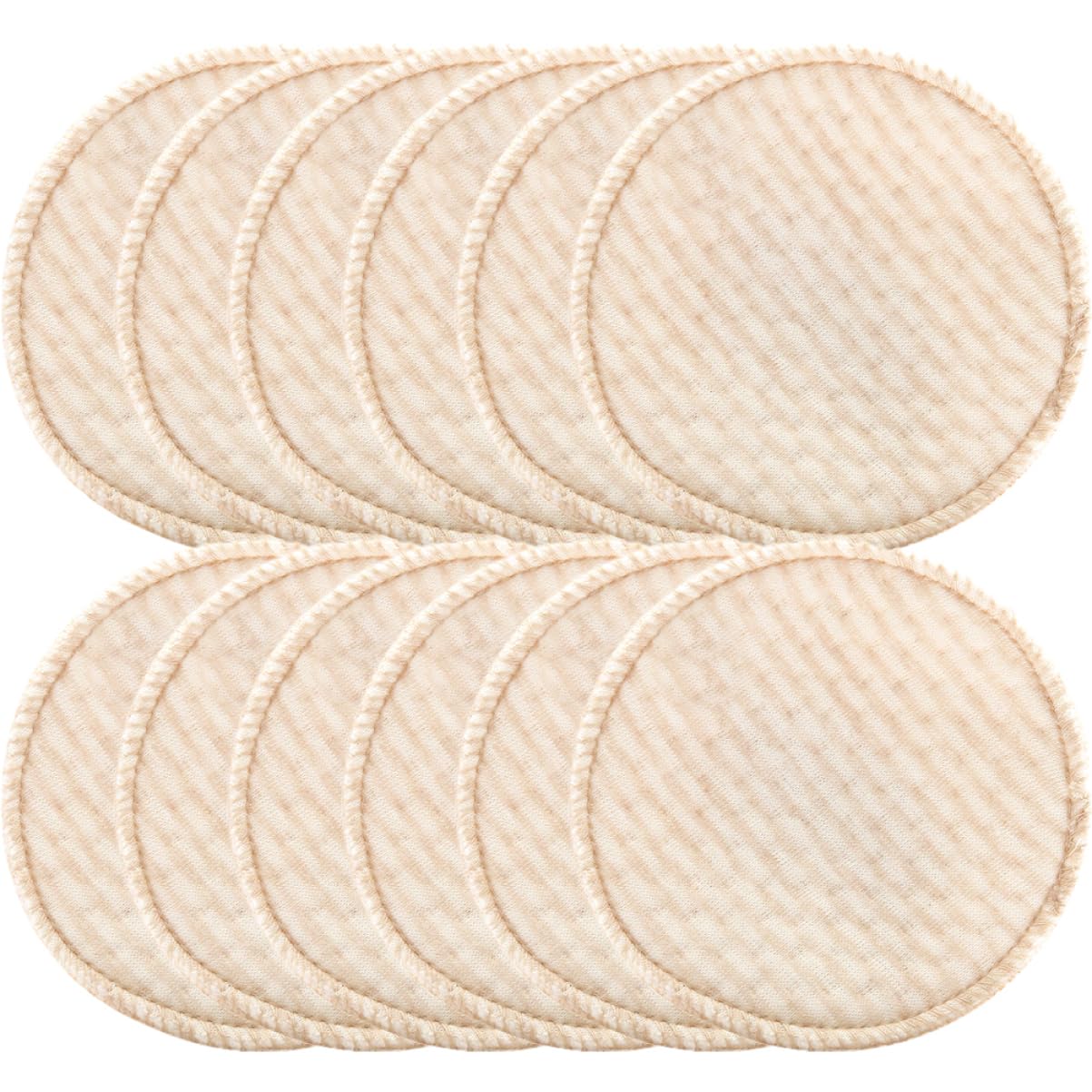 12Pcs Washable Reusable Nursing Pads for Breastfeeding Cotton Breast Cushions Soft and Absorbent Nursing Cushions for Moms