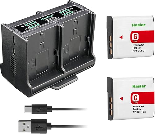 Miniatura 8 de Kastar 3-Pack Battery and Quadruple Charger Compatible with Sony DSC-H3, DSC-H7, DSC-H9, DSC-H10, DSC-H20, DSC-H50, DSC-H55, DSC-H70, DSC-H90,
