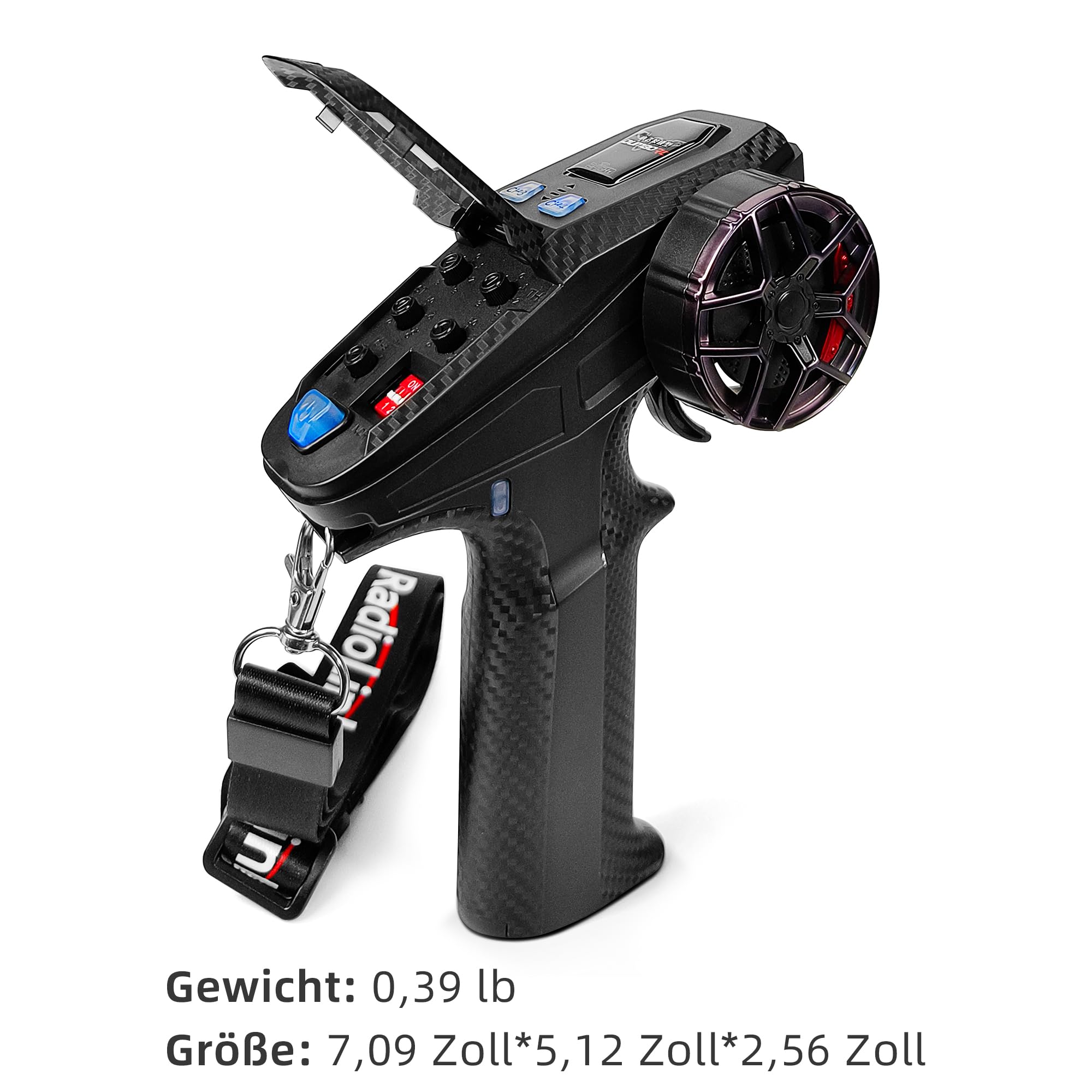 DUMBORC X6PM-350 2,4GHz 6CH Mini RC Funksender mit X6FG Gyro Empfänger | Niederspannungsalarm, Ausfallsicherungsfunktion, gemischter Modus für RC Fahrzeuge, Autos, Boote, Panzer