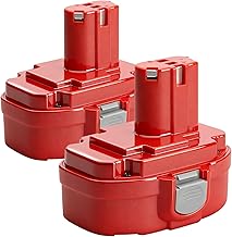 18V NI-MH Battery 4000mAh replacement battery for PA18 1822 1823 1834 1835 8391D 192827-3 192827-3 192829-9 193159-1193102-0 192826-5 Replace Battery for Makita 18V Batteries (2Pack)