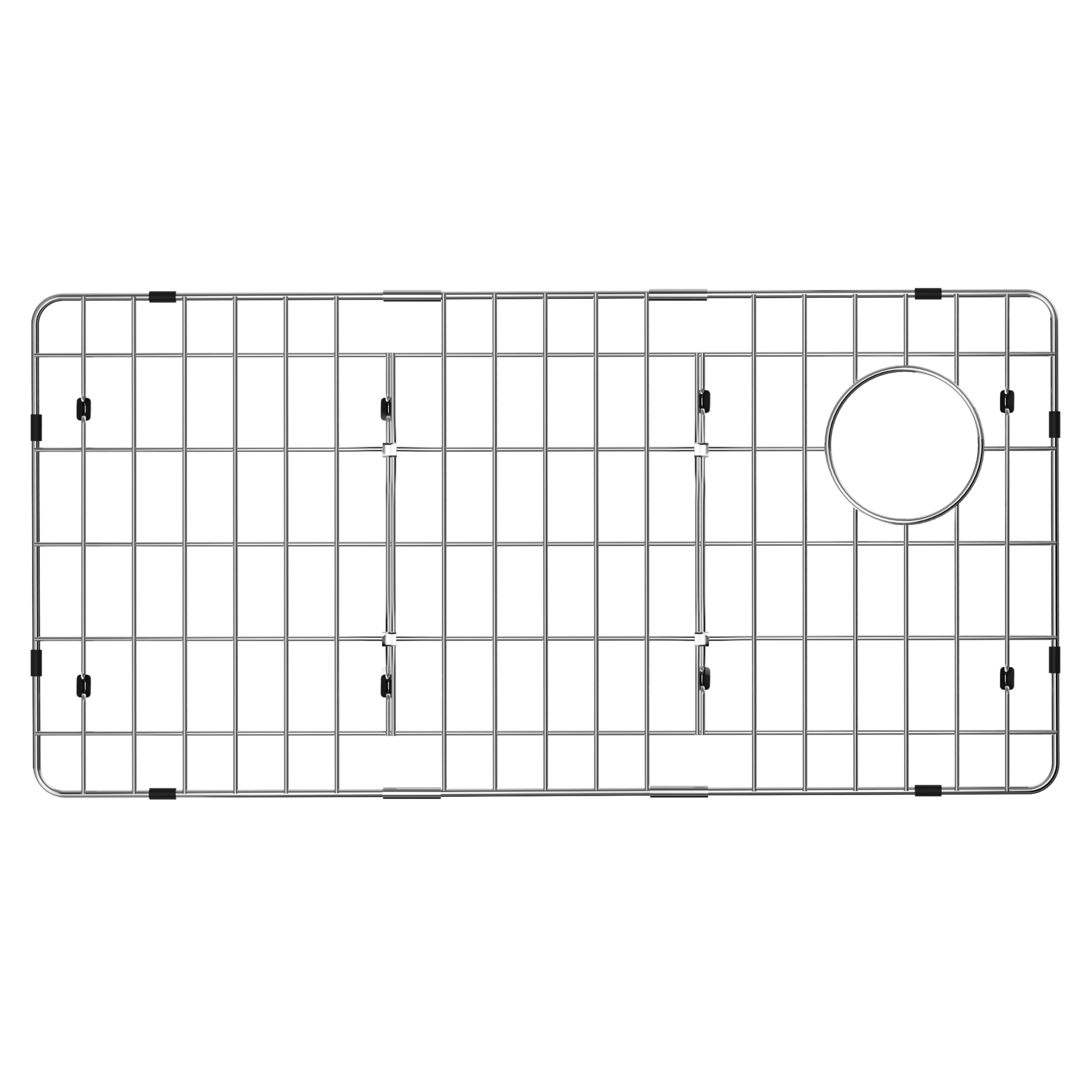 Photo 1 of ***STOCK PHOTO FOR REFERENCE ONLY***iPEGTOP Sink Bottom Grid 23" x 13", Stainless Steel Sink Protector Rear Drain with Corner Radius 2", Sink Grate Rack for Bottom of Kitchen Sink Single Bowl with Hole Cover, One Piece