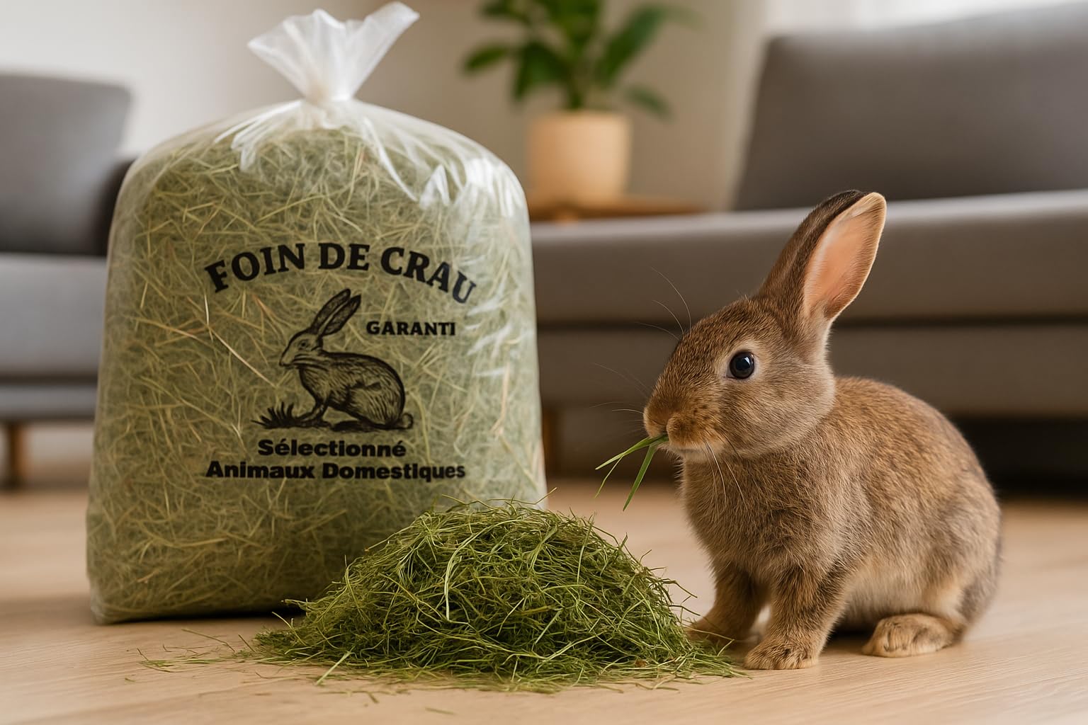 Foin de Crau AOP Mas de l’Aqueduc pour Lapin et Rongeur 6KG