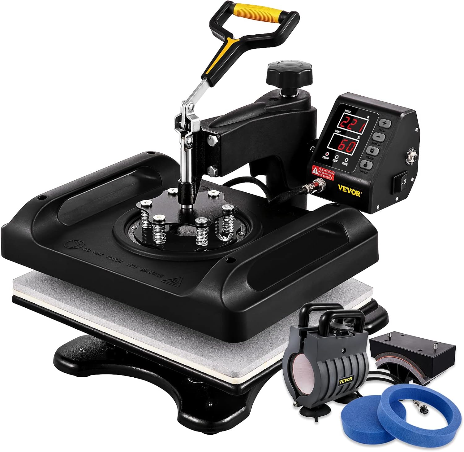 VEVOR Heat Press, 15 x 15 in 5in1 Heat Press, Power